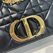 Dior Small Soft Dior Caro Bag Black Macrocannage Lambskin - 4