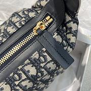 Dior Small D-Journey Bag Blue Oblique Jacquard - 4
