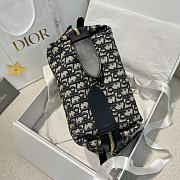 Dior Small D-Journey Bag Blue Oblique Jacquard - 2