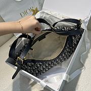 Dior Medium D-Journey Bag Blue Oblique Jacquard - 6