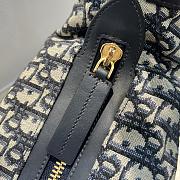 Dior Medium D-Journey Bag Blue Oblique Jacquard - 5