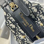 Dior Medium D-Journey Bag Blue Oblique Jacquard - 3