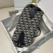 Dior Medium D-Journey Bag Blue Oblique Jacquard - 2