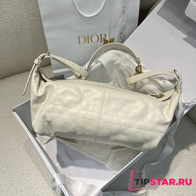 Dior Medium D-Journey Bag In White - 1