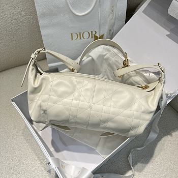 Dior Medium D-Journey Bag In White