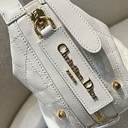 Dior Medium D-Journey Bag In White - 4