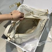 Dior Medium D-Journey Bag In White - 2