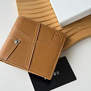 Loewe Panta logo-debossed Wallet In Brown - 5