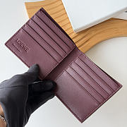 Loewe Panta logo-debossed Wallet In Burgundy - 4