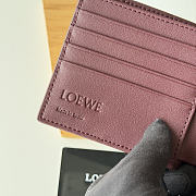 Loewe Panta logo-debossed Wallet In Burgundy - 2