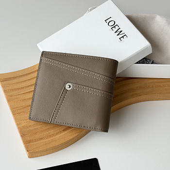 Loewe Panta logo-debossed Wallet In Taupe