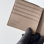 Loewe Panta logo-debossed Wallet In Taupe - 2