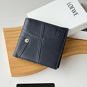 Loewe Panta logo-debossed Wallet In Dark Blue - 1