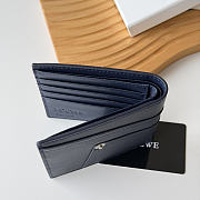 Loewe Panta logo-debossed Wallet In Dark Blue - 6