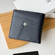 Loewe Panta logo-debossed Wallet In Dark Blue - 4