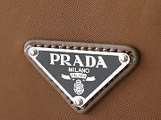 Prada Men's Re-Nylon And Leather Backpack Black/Brown - 3