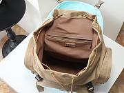 Prada Men's Re-Nylon And Leather Backpack Gray/Blue - 4