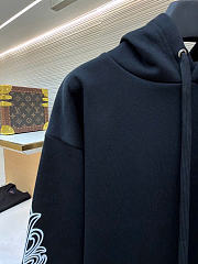 Chrome Hearts Horseshoe Logo Pullover Hoodie Black - 2