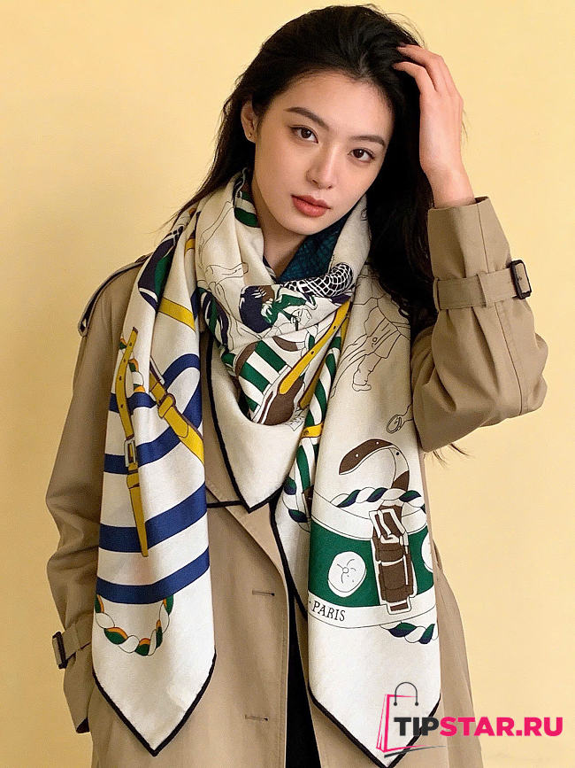 Hermes Grand Apparat Scarf - 1