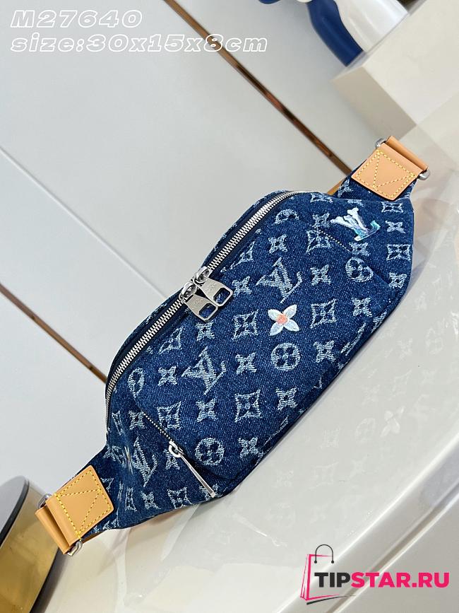 Louis Vuitton Rush Bumbag Monogram Flowers Denim Blue - 1