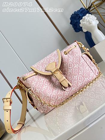 Louis Vuitton Odyssée PM Bag Monogram Emblème Rose Ruban