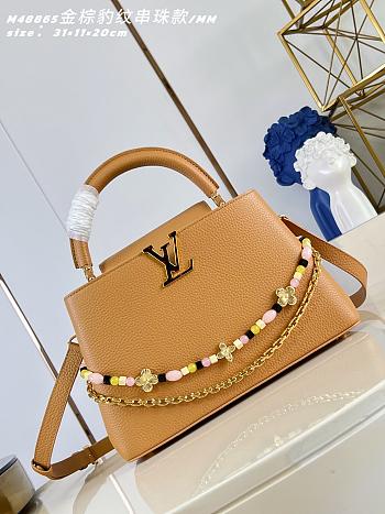 Louis Vuitton Sunbeam Capucines MM Bag In Brown