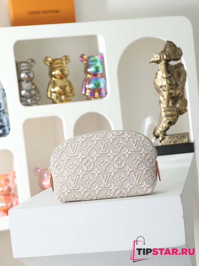 Louis Vuitton Pochette Cosmétique PM Peuplier Beige - 1