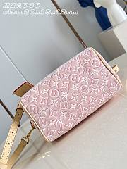 Louis Vuitton Speedy Bandoulière 20 Monogram Emblème Rose Ruban - 4