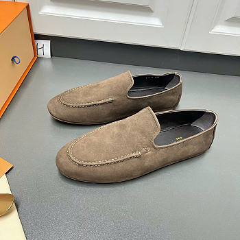 Louis Vuitton Horizon Slipper Nubuck calf leather Beige