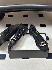 Chanel Woven Ballet Flats with Raffia Grass In Black - 5