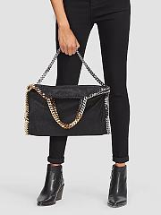 Stella McCartney 3-Chain Falabella Tote In Black - 6