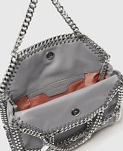 Stella McCartney Falabella chain cage mini tote in gray - 5