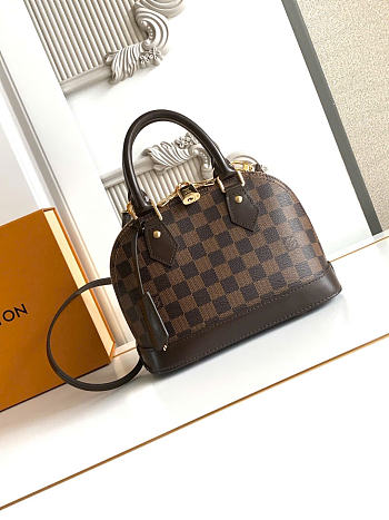 Louis Vuitton Alma BB Bag Damier Ebene Canvas In Brown