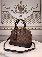 Louis Vuitton Alma BB Bag Damier Ebene Canvas In Brown - 2