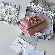 Dior Lady Dior Glycine Wallet Pink Lambskin - 4