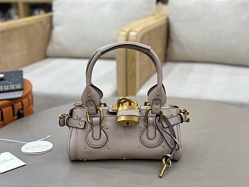 Chloe Small Paddington Shoulder Bag In Earthy Pink