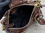 Chloe Small Paddington Shoulder Bag In Burgundy - 4