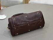 Chloe Small Paddington Shoulder Bag In Burgundy - 3