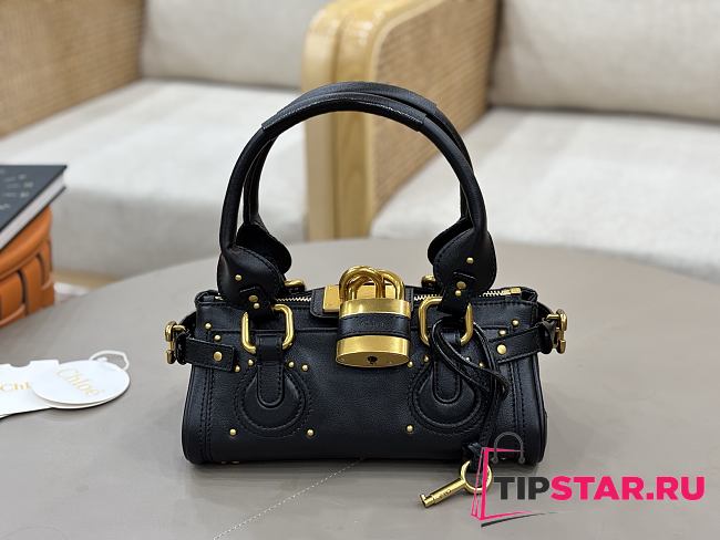 Chloe Small Paddington Shoulder Bag In Black - 1