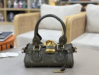 Chloe Small Paddington Shoulder Bag In Dark Green