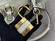 Chloe Small Paddington Shoulder Bag In Greyish Blue - 5