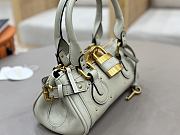 Chloe Small Paddington Shoulder Bag In Greyish Blue - 4