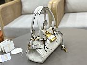 Chloe Small Paddington Shoulder Bag In White - 5