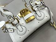 Chloe Small Paddington Shoulder Bag In White - 2