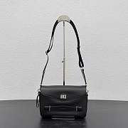 Balenciaga Le 7 Cube Messenger Bag Small in black grained calfskin - 1