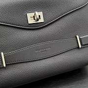 Balenciaga Le 7 Cube Messenger Bag Small in black grained calfskin - 2