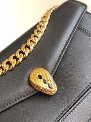 Bvlgari Serpenti East-West Maxi Chain In Black - 2