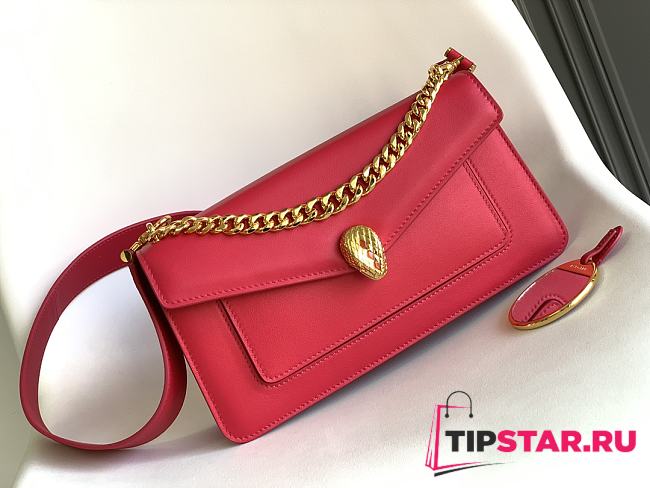 Bvlgari Serpenti East-West Maxi Chain In Pink - 1