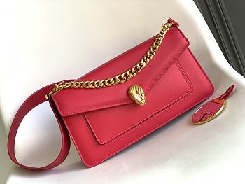 Bvlgari Serpenti East-West Maxi Chain In Pink
