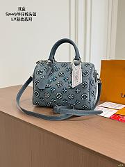Louis Vuitton Speedy 25 monogram washed denim bag - 4